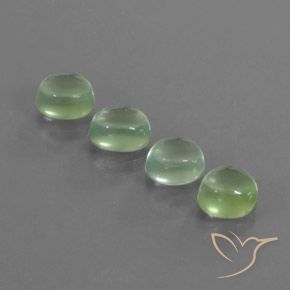 4.84ctw Natural Pêra Pêra Verde Prehnite, oval, Transparente