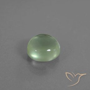 Prehnite Verde amarelado Natural 1.93ct, oval, Transparente