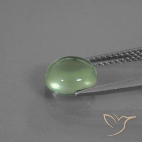 Prehnite Verde amarelado Natural 1.93ct, oval, Transparente