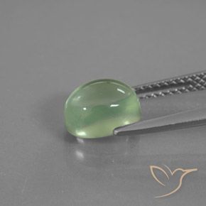 Prehnite Verde amarelado Natural 1.95ct, oval, Transparente