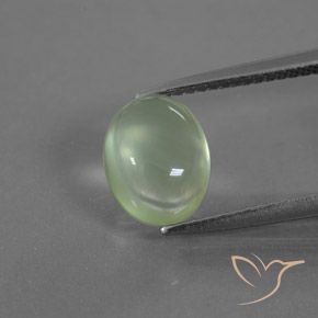 2.70ct Natural Verde muito claro Prehnite, oval, Transparente