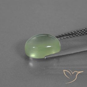 Prehnite Verde muito claro Natural 2.70ct, oval, Transparente