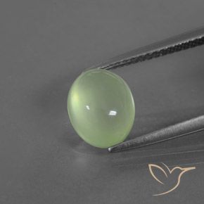 2.73ct Natural Verde médio Prehnite, oval, Transparente/Translúcido