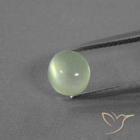 1.82ct Natural Amarelo verde Prehnite, oval, Transparente/Translúcido