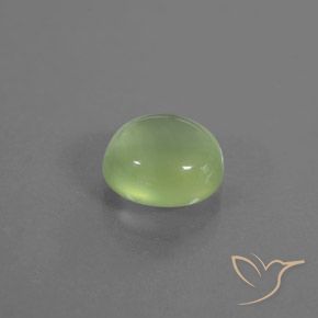 Prehnite Pêra Pêra Verde Natural 2.43ct, oval, Transparente/Translúcido