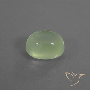 Prehnite Verde médio Natural 3.39ct, oval, Transparente