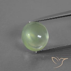 3.05ct Natural Luz verde Prehnite, oval, Transparente