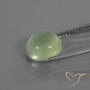 Prehnite Luz verde Natural 3.05ct, oval, Transparente