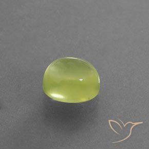 Prehnite Amarelo limão claro Natural 3.51ct, oval, Transparente/Translúcido