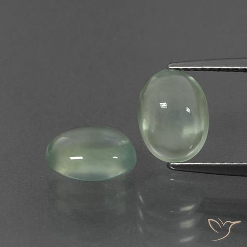 3.77ctw Natural Verde amarelado Prehnite, oval, Transparente