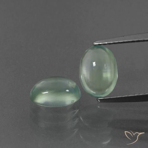 3.06ctw Natural Menta verde Prehnite, oval, Transparente