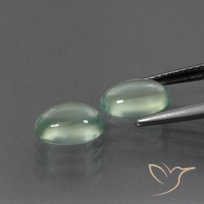 Pedras preciosas de Prehnite Menta verde natural de 3.06 ct, oval, Transparente