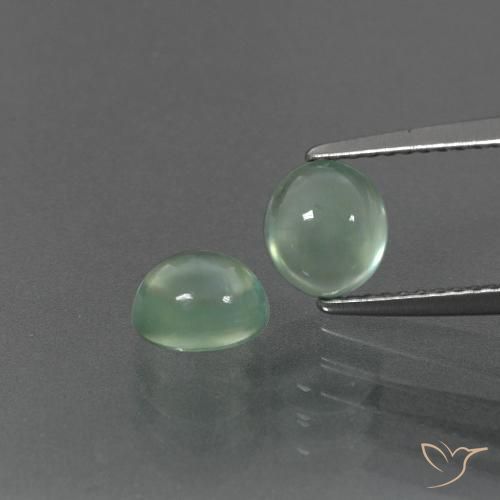 2.53ctw Natural Hortelã clara Prehnite, oval, Transparente