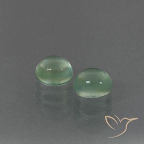 Pedras preciosas de Prehnite Hortelã clara natural de 2.53 ct, oval, Transparente