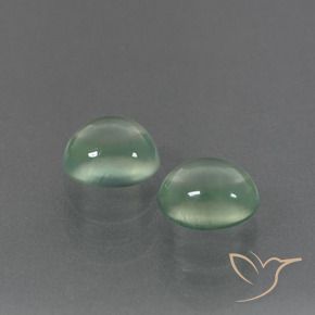 Pedras preciosas de Prehnite verde quente natural de 3.23 ct, oval, Transparente