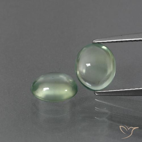 3.11ctw Natural Luz verde Prehnite, oval, Transparente