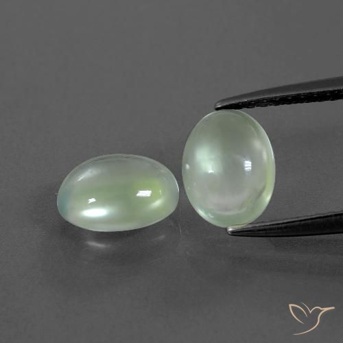 2.66ctw Natural Amarelo Claro Verde Prehnite, oval, Transparente