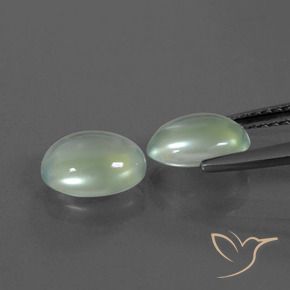 Pedras preciosas de Prehnite Amarelo Claro Verde natural de 2.66 ct, oval, Transparente