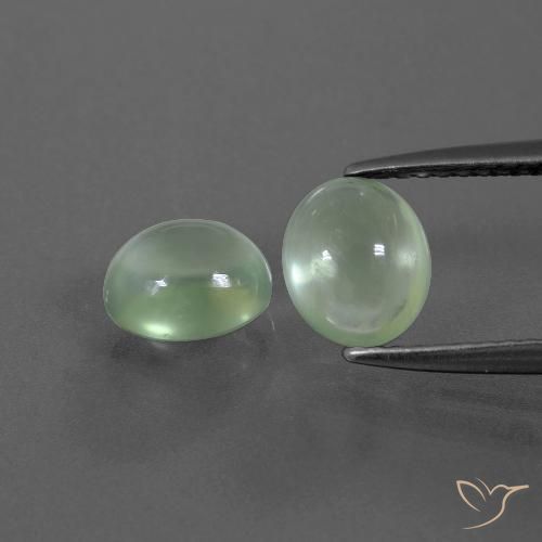2.56ctw Natural Amarelo Claro Verde Prehnite, oval, Transparente