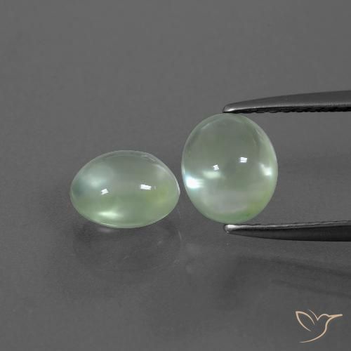 2.65ctw Natural Verde amarelado claro Prehnite, oval, Transparente