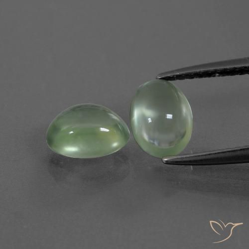 2.52ctw Natural Verde amarelado Prehnite, oval, Transparente