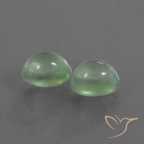 Pedras preciosas de Prehnite Verde amarelado natural de 2.34 ct, oval, Transparente