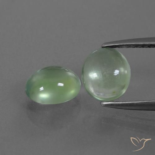 2.36ctw Natural Luz verde Prehnite, oval, Transparente
