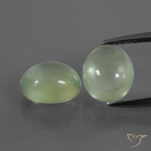 4.39ctw Natural Pêra Pêra Verde Prehnite, oval, Transparente