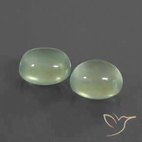 Pedras preciosas de Prehnite Amarelo Claro Verde natural de 4.66 ct, oval, Transparente