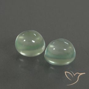 Pedras preciosas de Prehnite Verde muito claro natural de 3.47 ct, oval, Transparente
