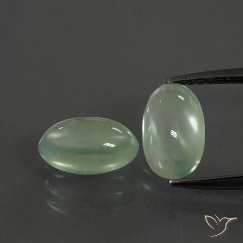 3.76ctw Natural Verde amarelado Prehnite, oval, Transparente