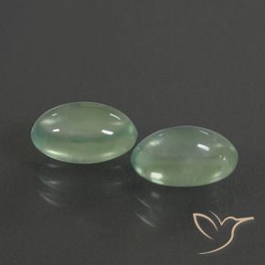 Pedras preciosas de Prehnite Verde amarelado natural de 3.76 ct, oval, Transparente