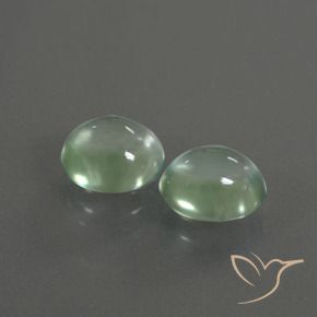 Pedras preciosas de Prehnite Amarelo Claro Verde natural de 3.18 ct, oval, Transparente
