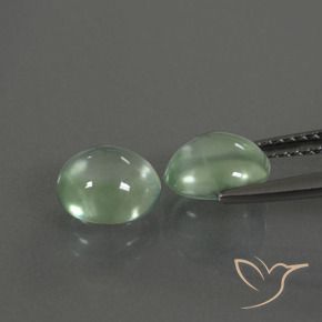 Pedras preciosas de Prehnite Amarelo Claro Verde natural de 3.18 ct, oval, Transparente