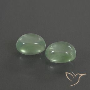 Pedras preciosas de Prehnite verde quente natural de 3.04 ct, oval, Transparente
