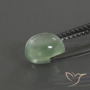 Prehnite verde quente Natural 1.70ct, oval, Transparente