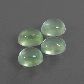 Pedras preciosas de Prehnite Verde natural de  ct, Corte Oval, Transparente