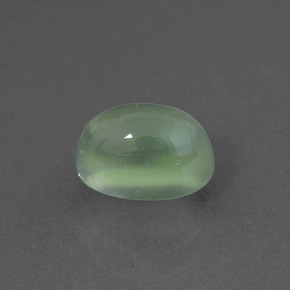 Prehnita verde natural 1,84ct, corte oval, transparente
