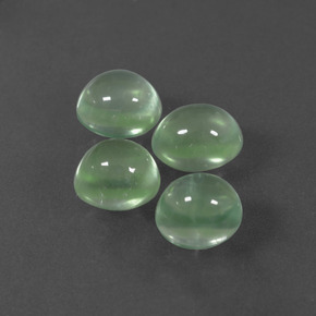 Pedras preciosas de prehnita verde natural de  ct, corte oval, transparente