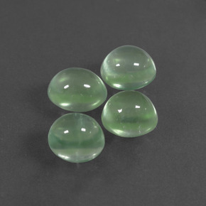Pedras preciosas de prehnita verde natural de  ct, corte oval, transparente