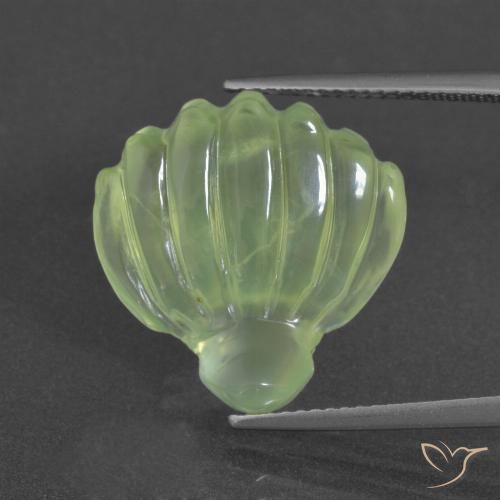 14.49ct Natural Verde limão Prehnite, Chique, Translúcido