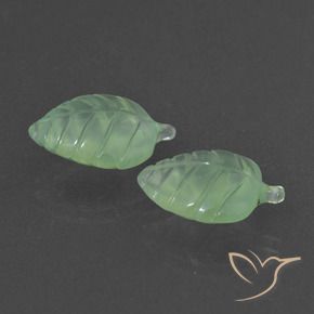 Pedras preciosas de Prehnite Pêra Pêra Verde natural de 11.27 ct, Chique, Translúcido