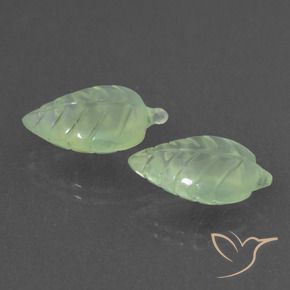 Pedras preciosas de Prehnite Pêra Pêra Verde natural de 11.85 ct, Chique, Translúcido