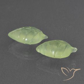 Pedras preciosas de Prehnite Verde limão natural de 11.68 ct, Chique, Translúcido