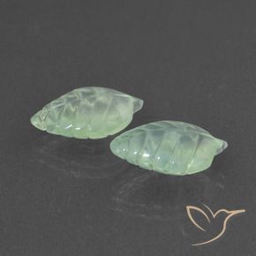 Pedras preciosas de Prehnite Verde muito claro natural de 9.73 ct, Chique, Translúcido