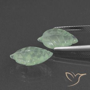 Pedras preciosas de Prehnite Verde muito claro natural de 9.73 ct, Chique, Translúcido