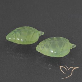 Pedras preciosas de Prehnite Verde amarelado natural de 10.14 ct, Chique, Translúcido
