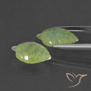 Pedras preciosas de Prehnite Verde limão natural de 8.80 ct, Chique, Translúcido