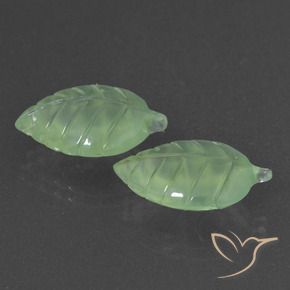 Pedras preciosas de Prehnite Verde médio natural de 14.47 ct, Chique, Translúcido