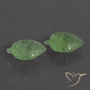 Pedras preciosas de Prehnite Verde amarelado natural de 8.55 ct, Chique, Translúcido